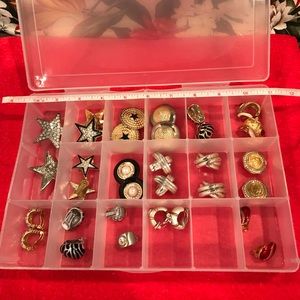 Clip on earrings. $40/pair Total of 16 pairs of earrings